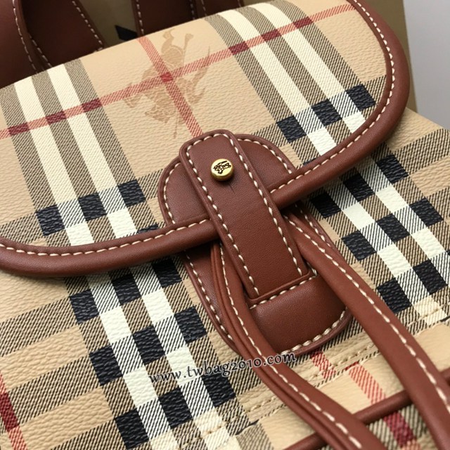 Burberry專門店新款中古馬仔料雙肩背包 巴寶莉女款後背包 yxb1141